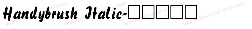 Handybrush Italic字体转换